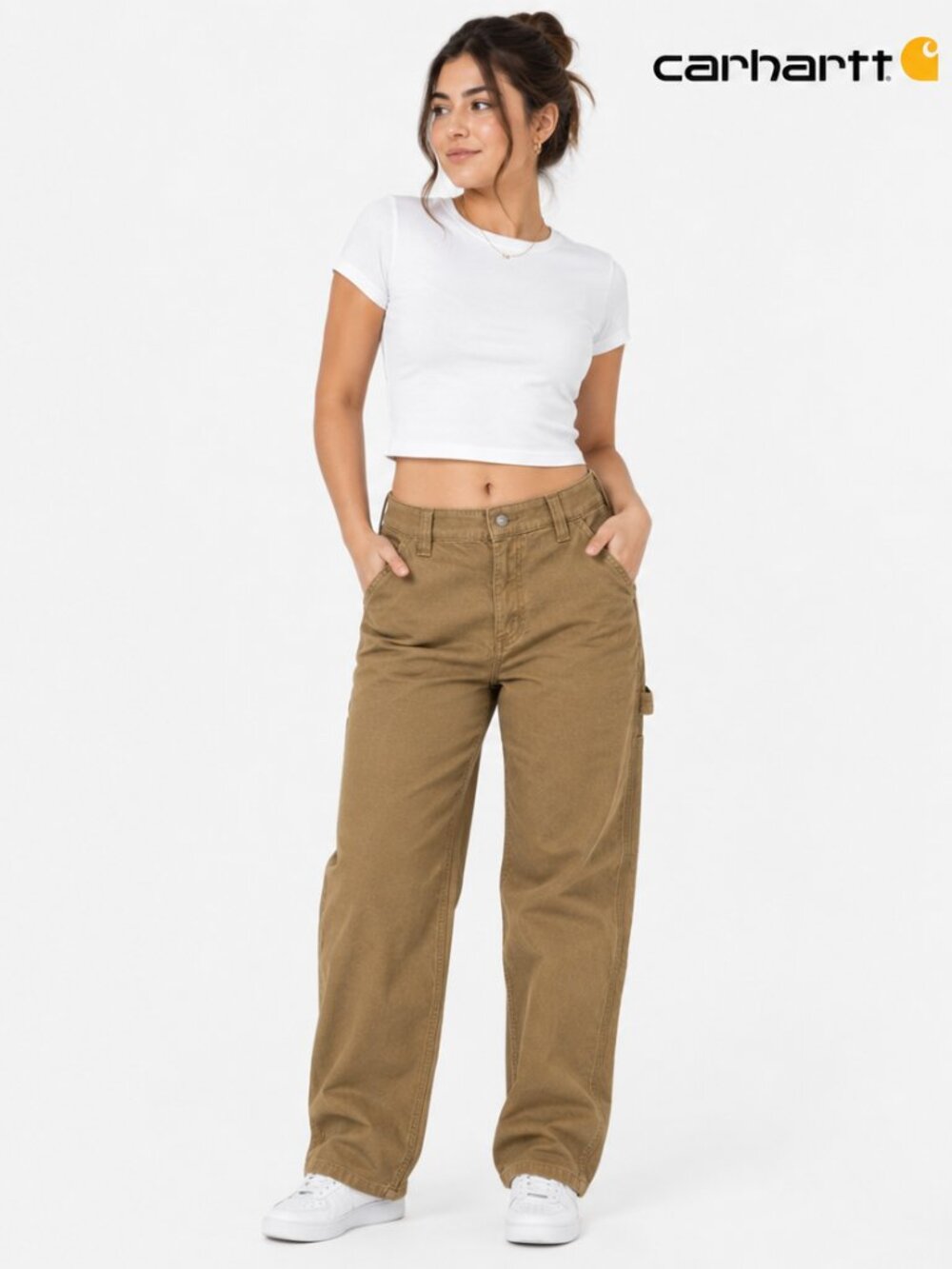 Carhartt Rugged Flex Loose Fit Canvas Work Pants BN2080-W Carhartt Brown 4 Reg